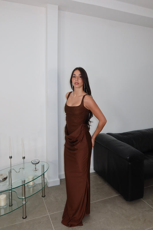 LongDress VIVIENNE choco