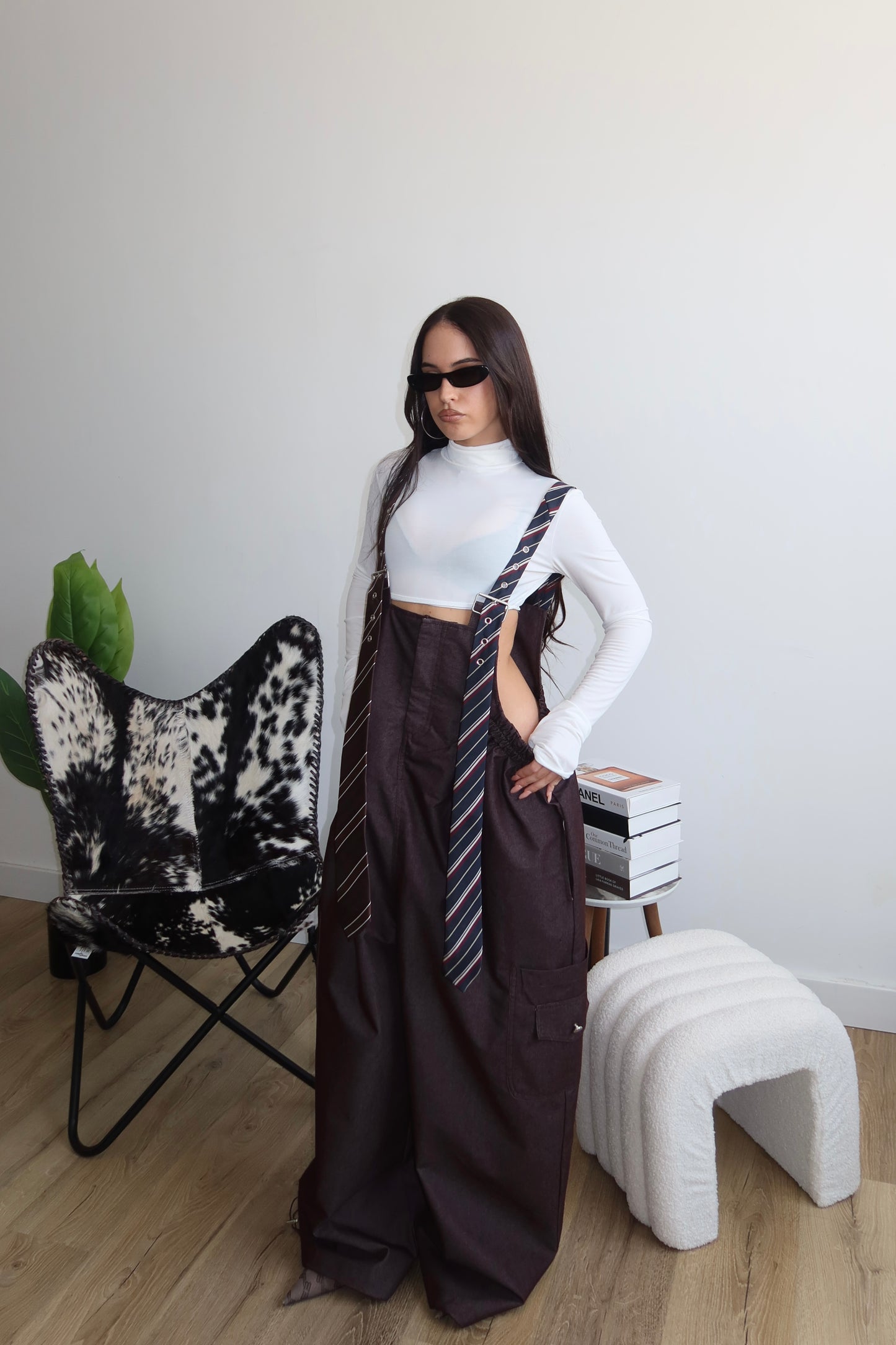 Salopette OVER FIT choco