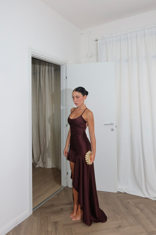 LongDress PEONIE choco