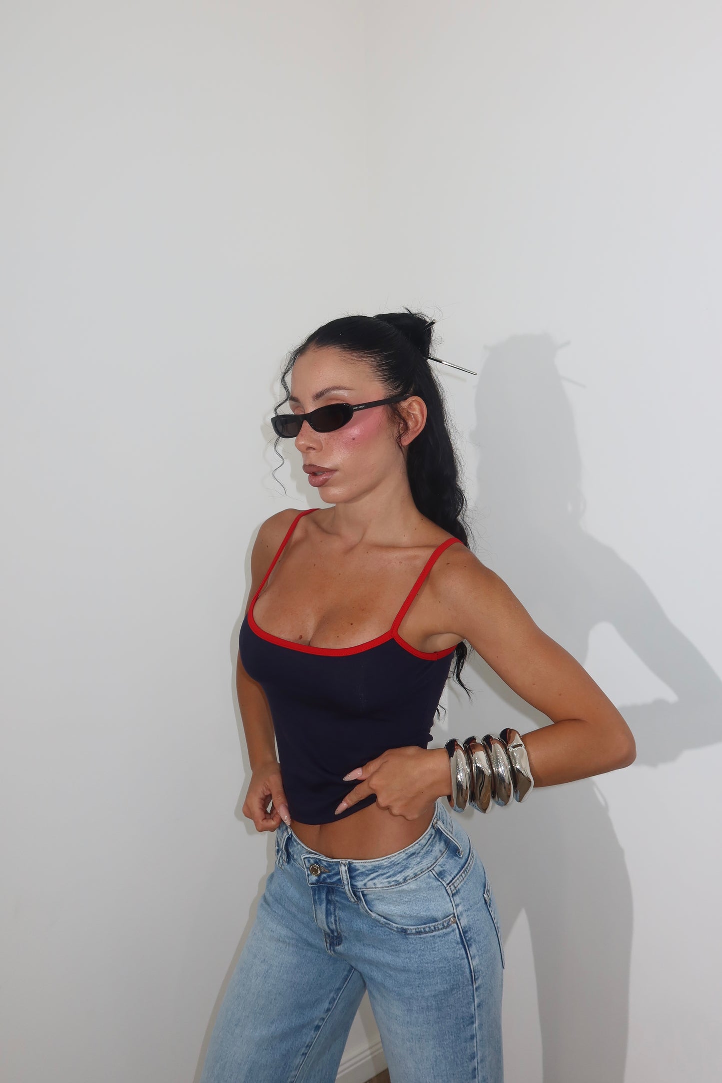 Canotta DAY blu/rosso