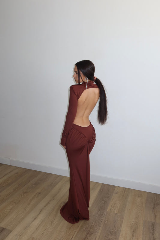 LongDress PALPITAR choco