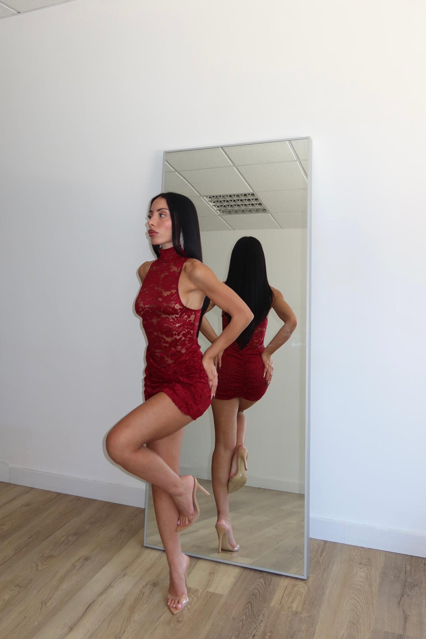 MiniDress PRINCESA bordeaux
