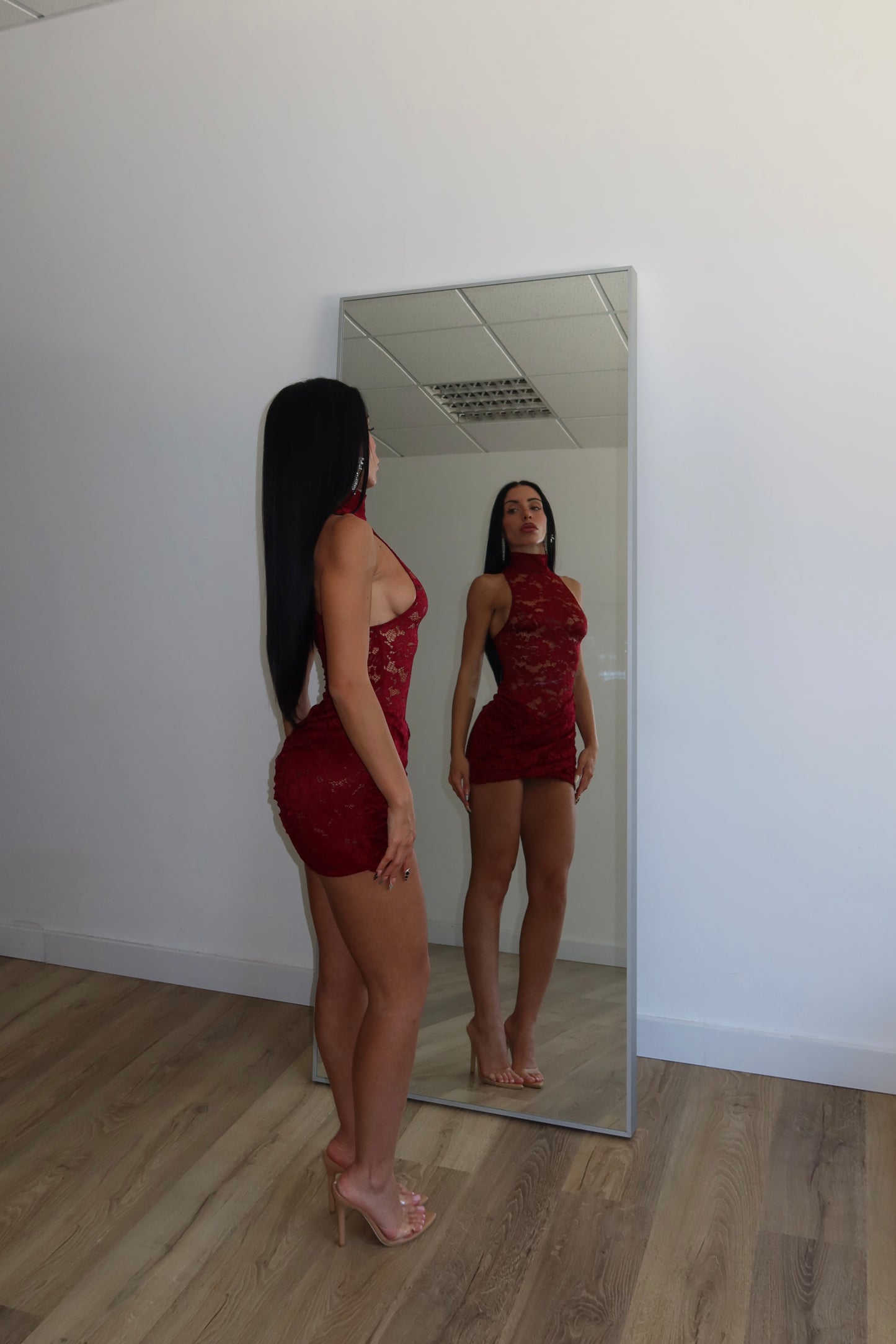 MiniDress PRINCESA bordeaux