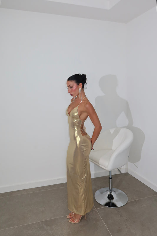 LongDress GOLD BUTTERFLY oro