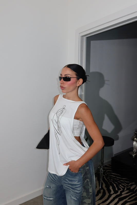 Canotta AMBITIOUS bianca