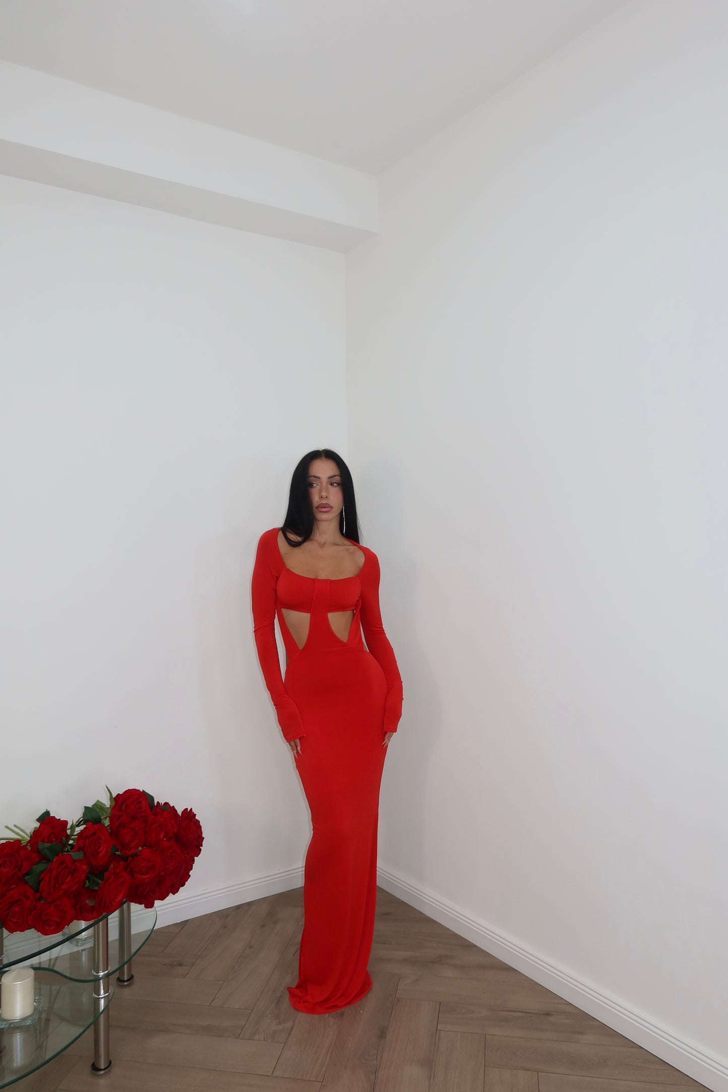 LongDress MELODY rosso