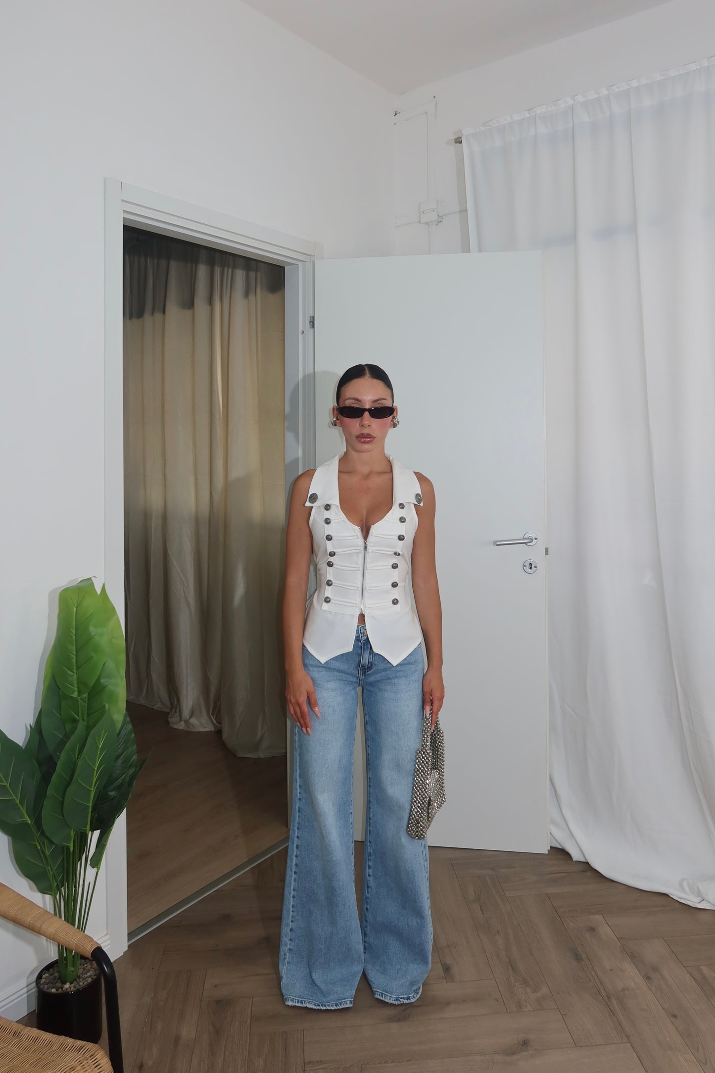 Gilet MOIRA bianco