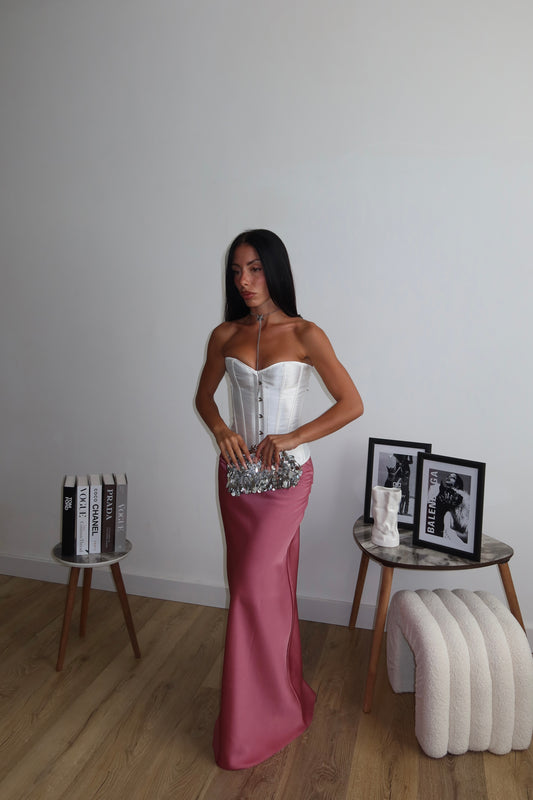 Longuette IN RASO rosa
