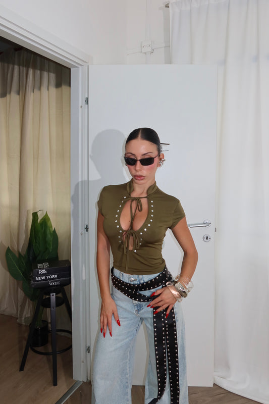 Top SWEET verde militare