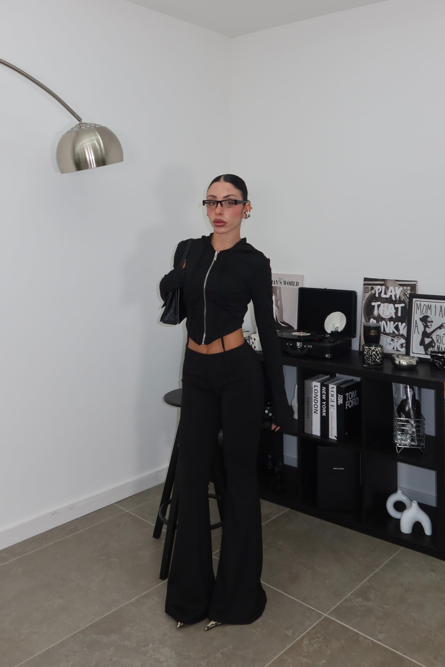 Cordset CON BUSTINO nero