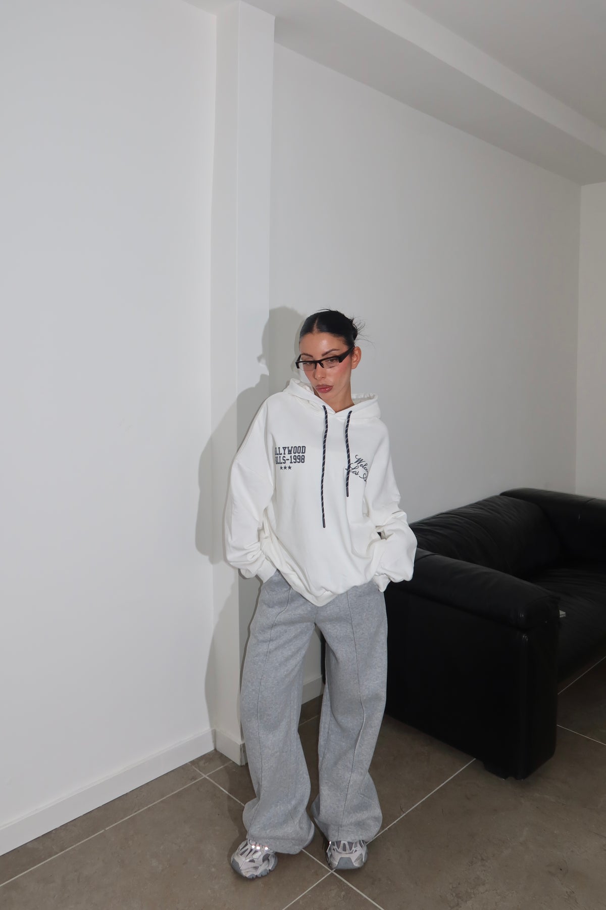 Felpa HOLLYWOOD bianco