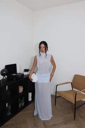 LongDress IMPERO VEIL azzurro