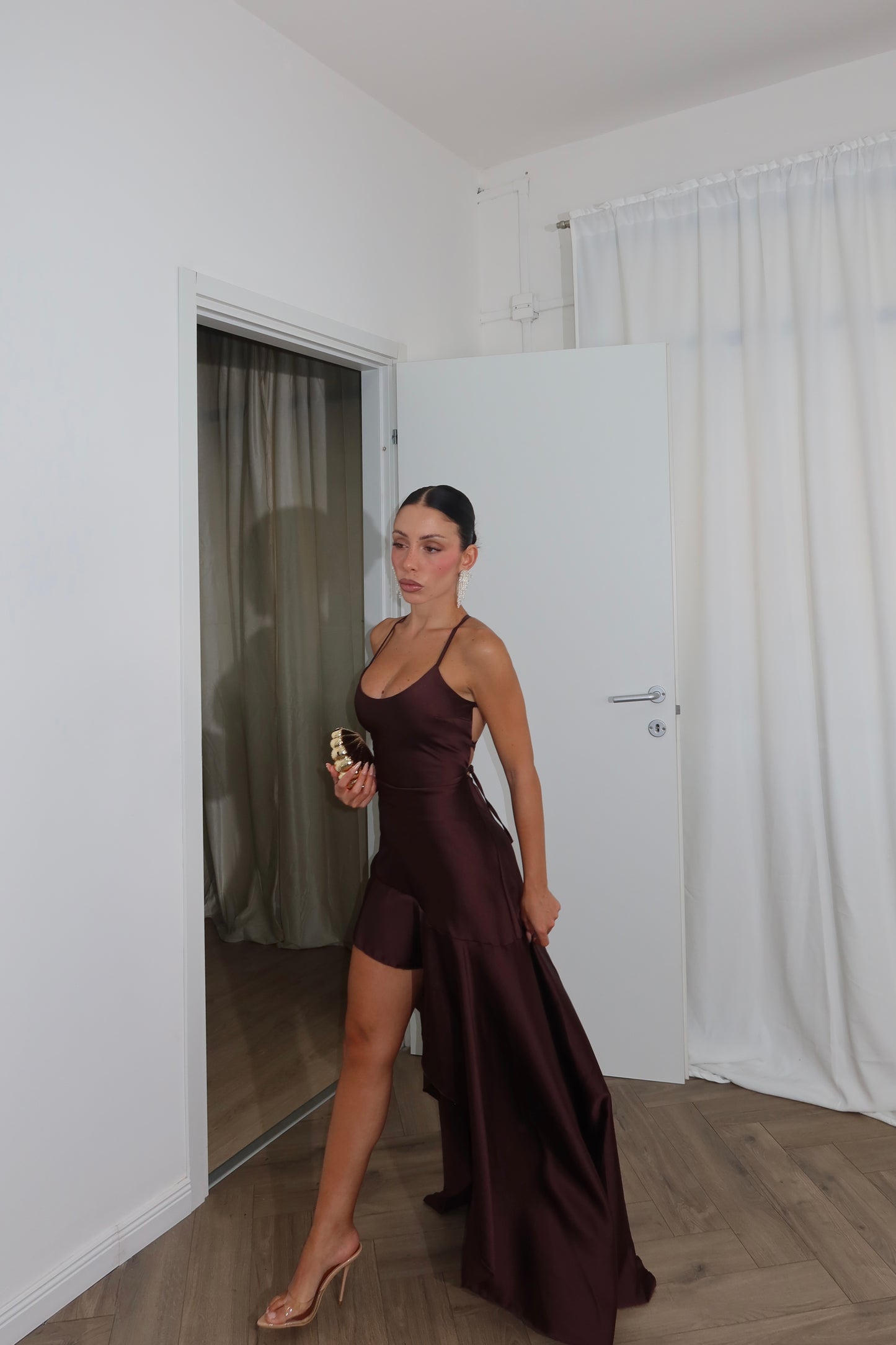 LongDress PEONIE choco