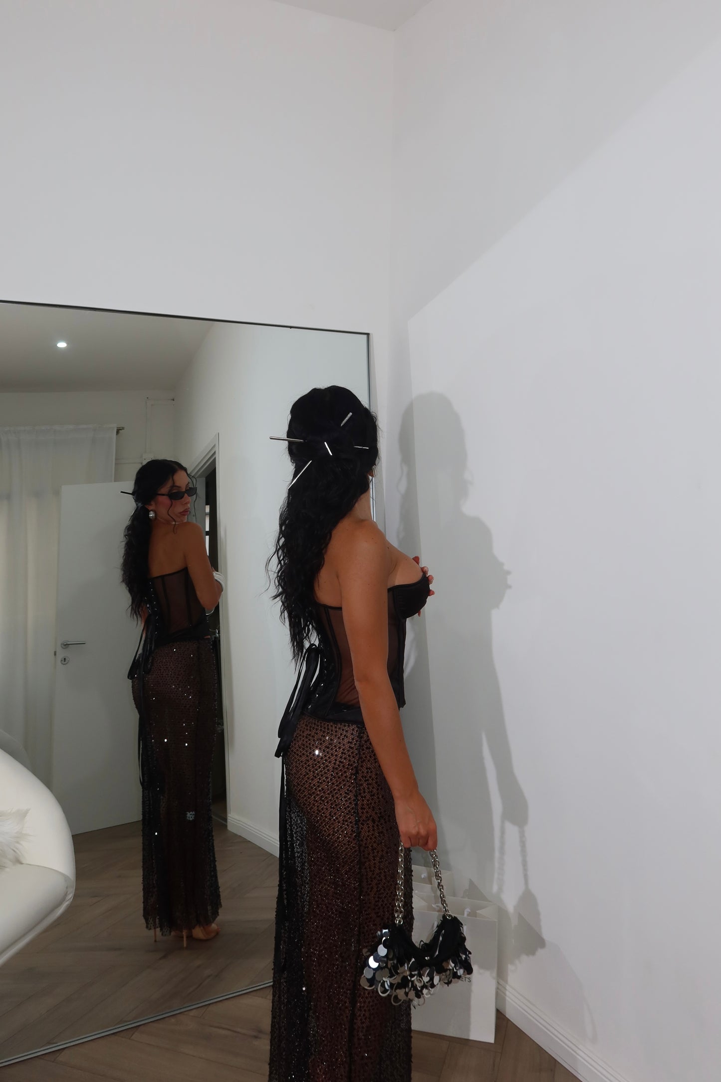 Corset TRASPARENZE nero