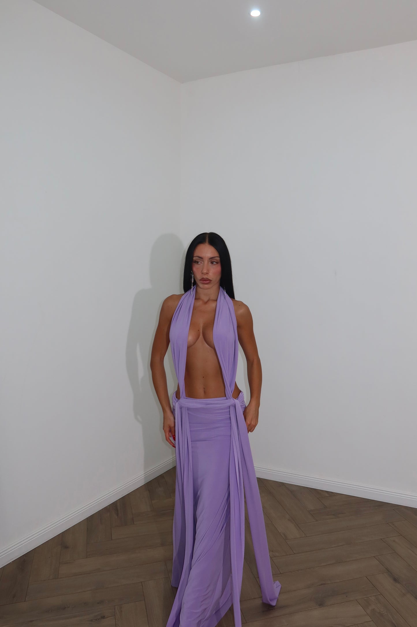 LongDress LOVE lilla