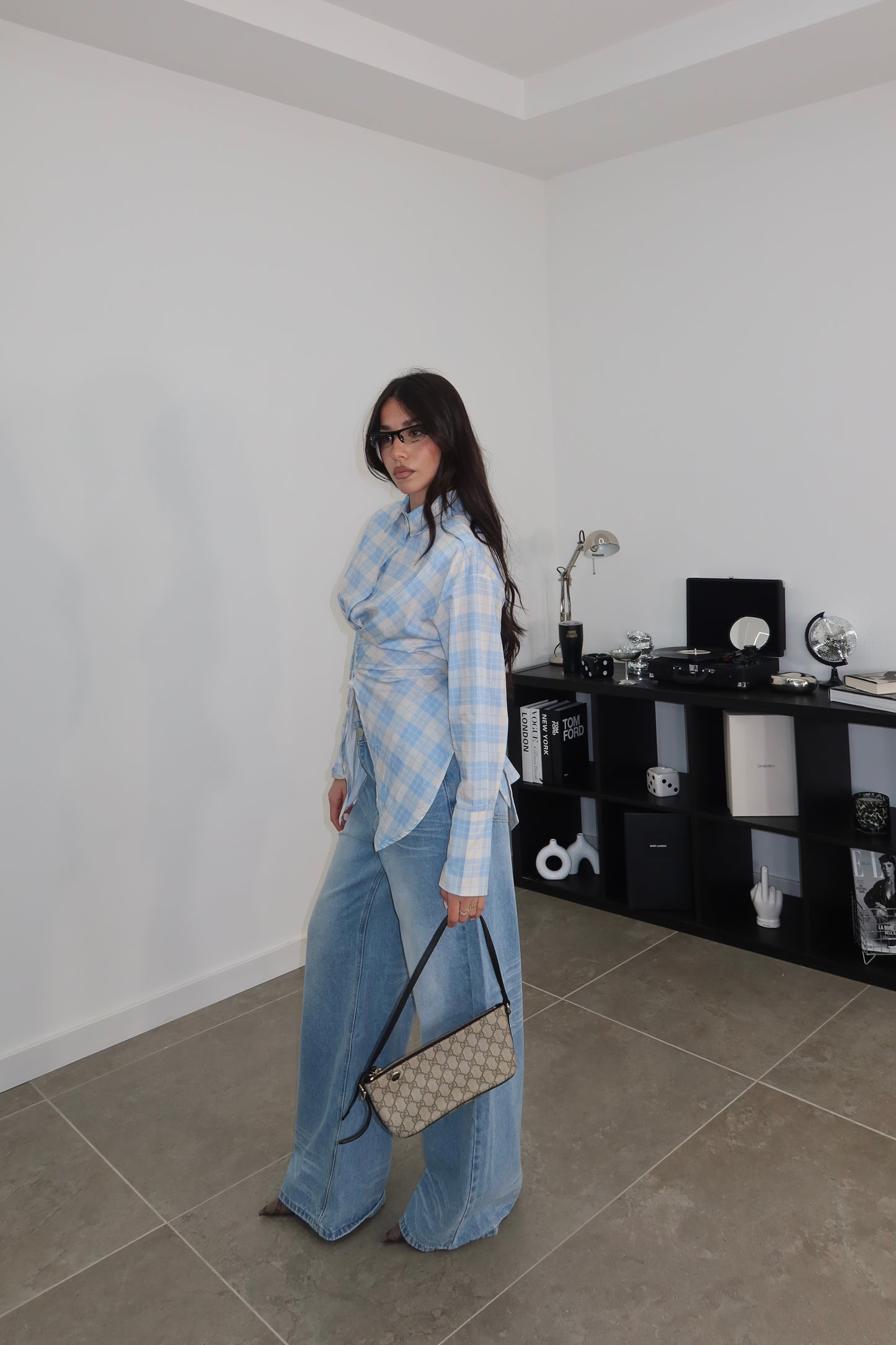 Camicia COWGIRL azzurra