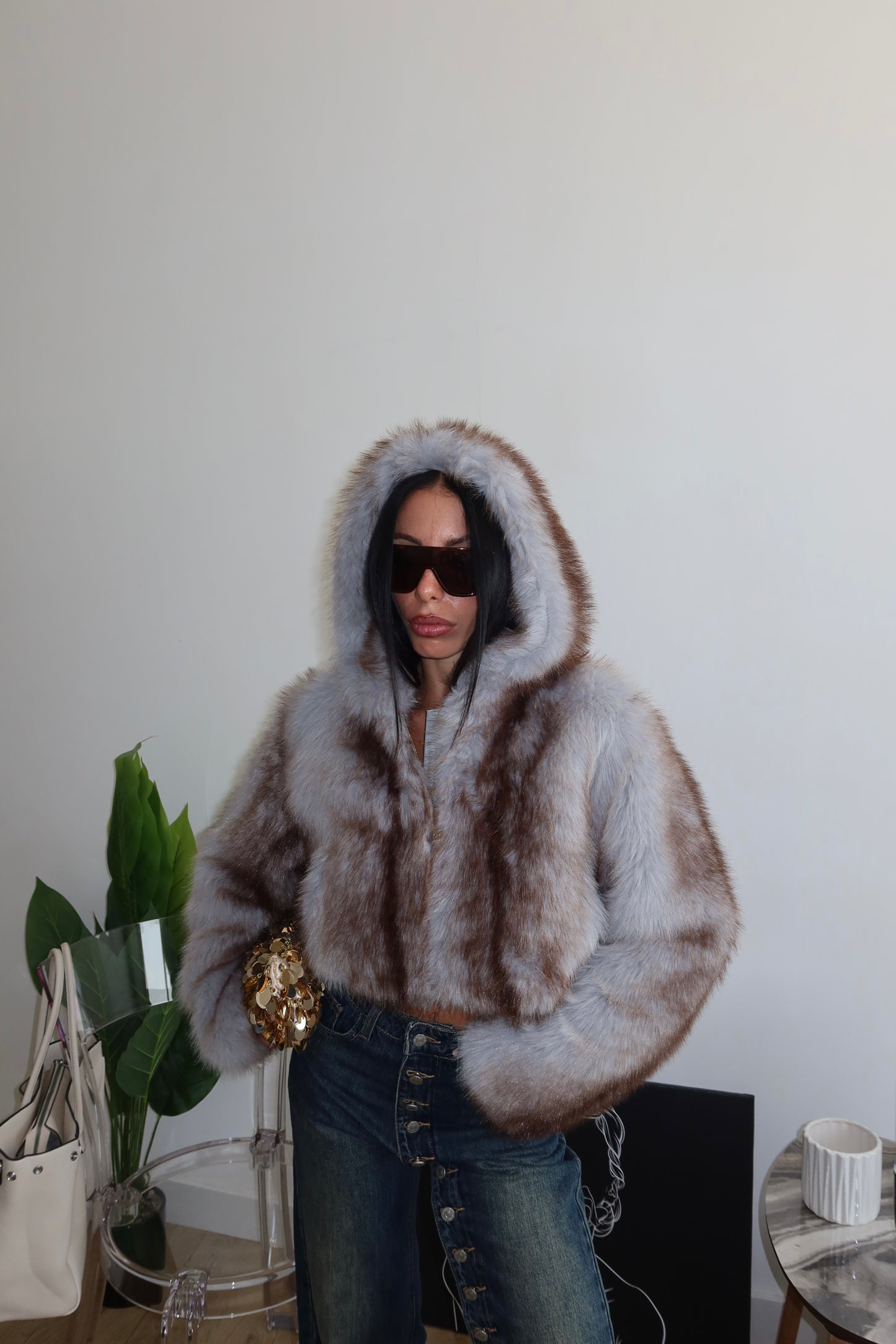 Ecofur ESKIMO CROP grey