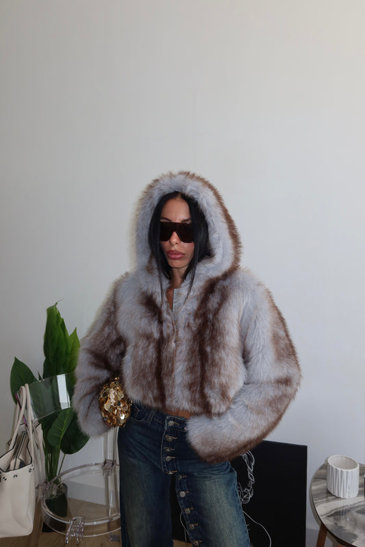 Ecofur ESKIMO CROP grey