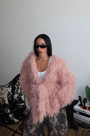 Ecofur CURLY rosa