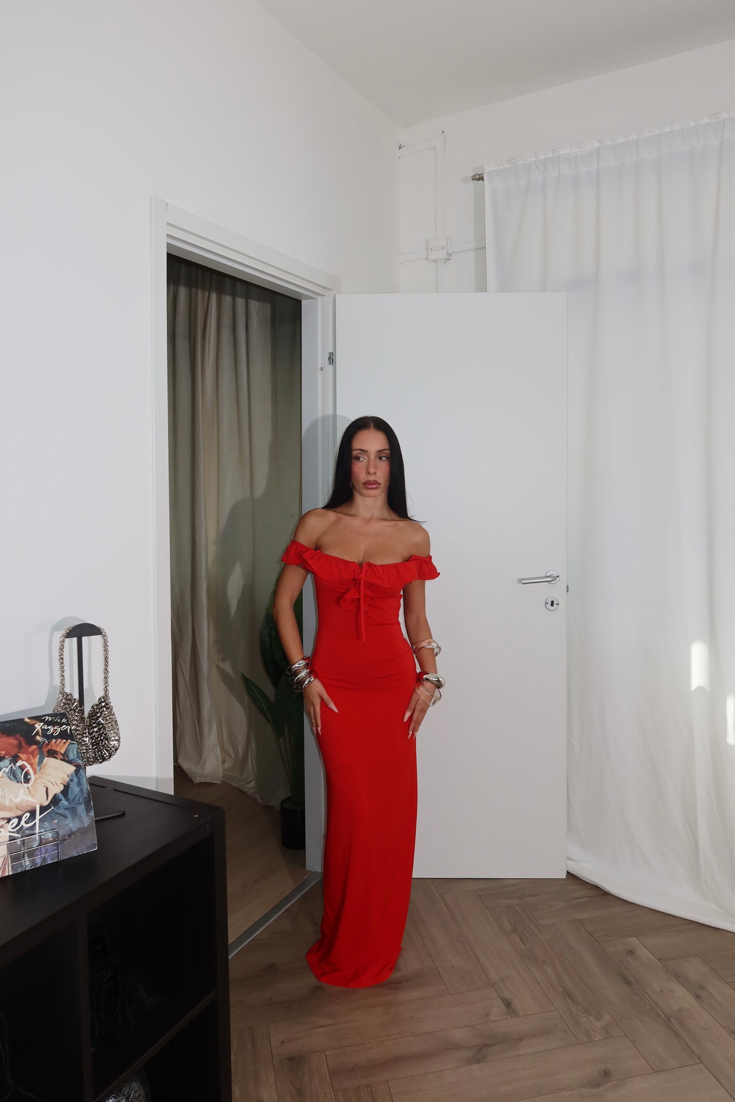 LongDress SCULPT rosso