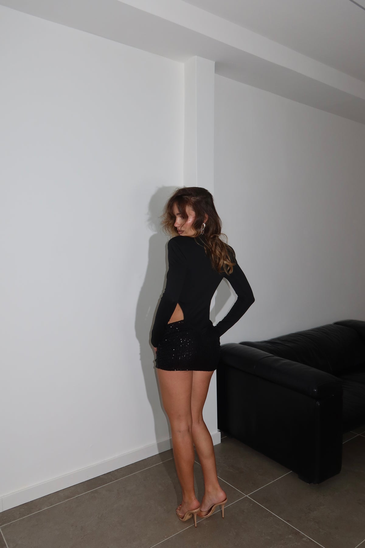 MiniDress WOOD nero