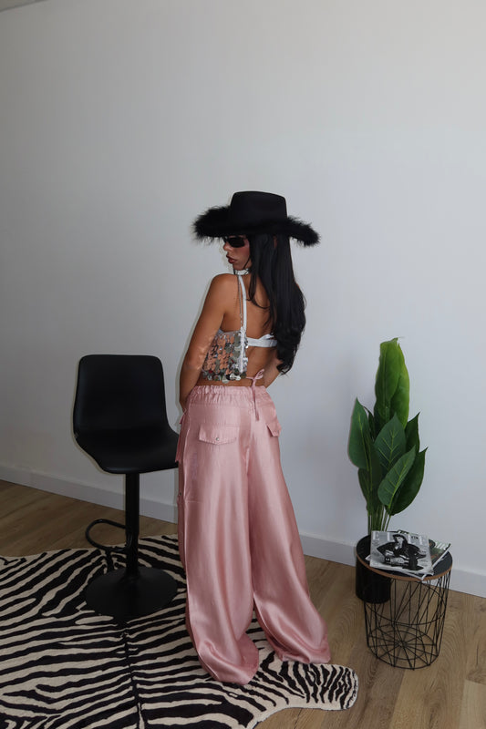 Pants SATIN rosa