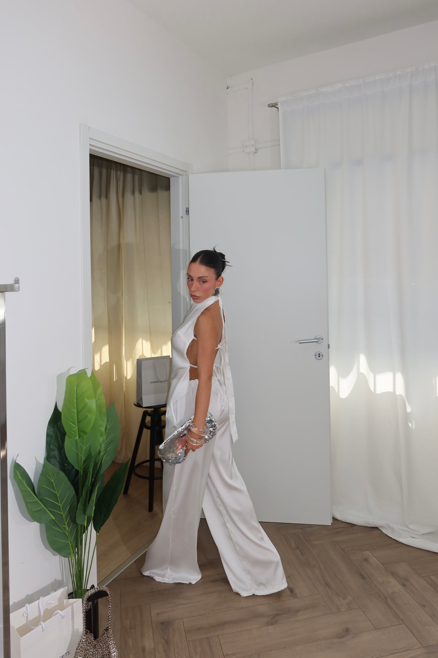 Cordset SATIN bianco