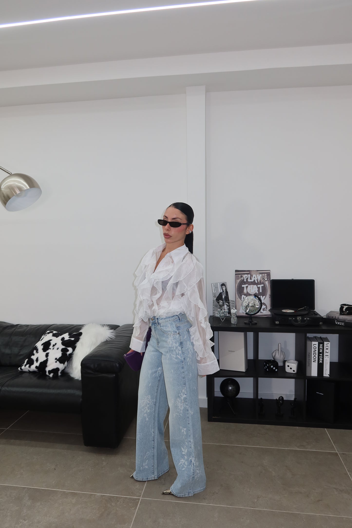 Jeans FLOWER & STRASS