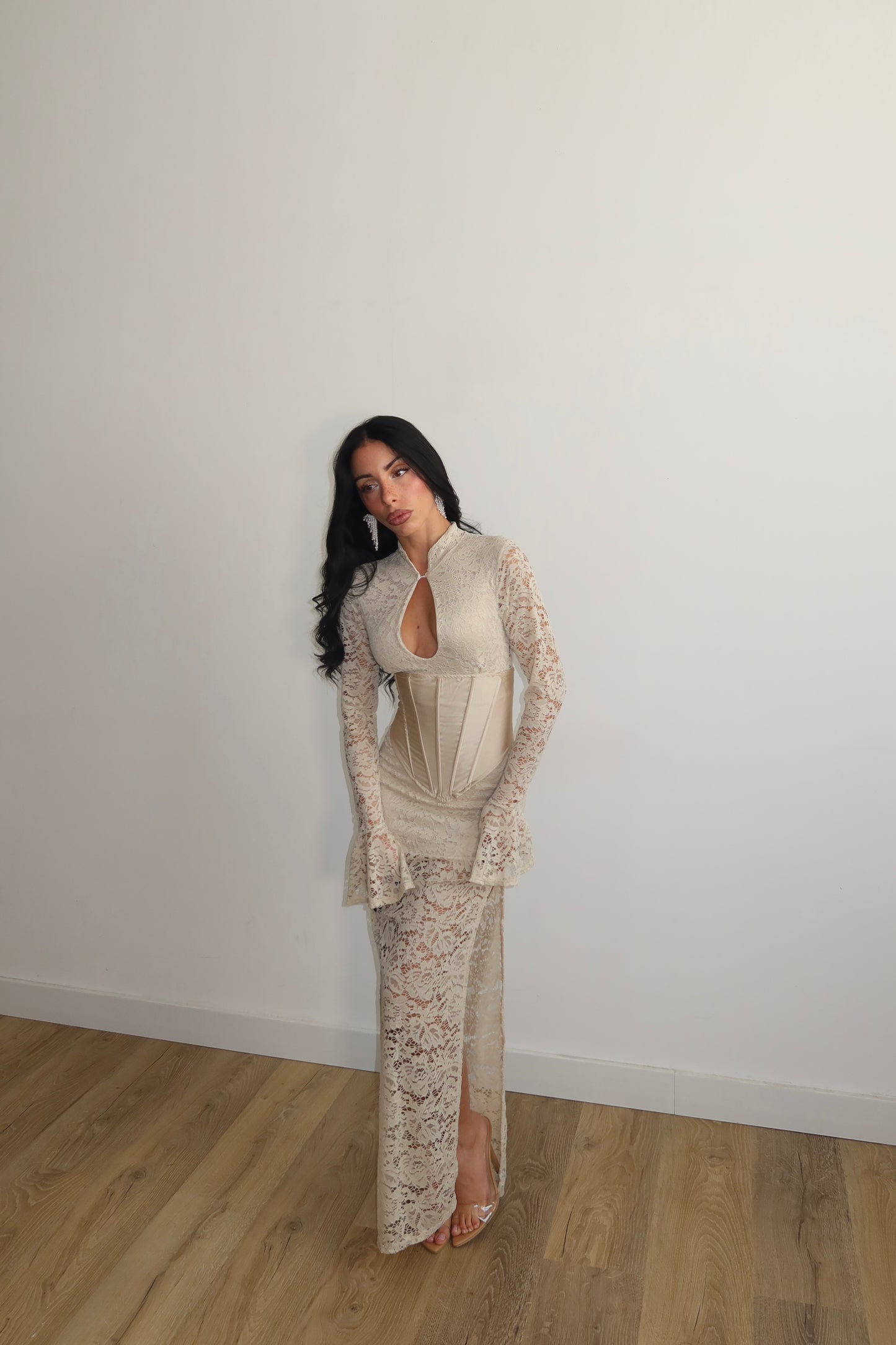 LongDress FUEGO BUSTINO panna