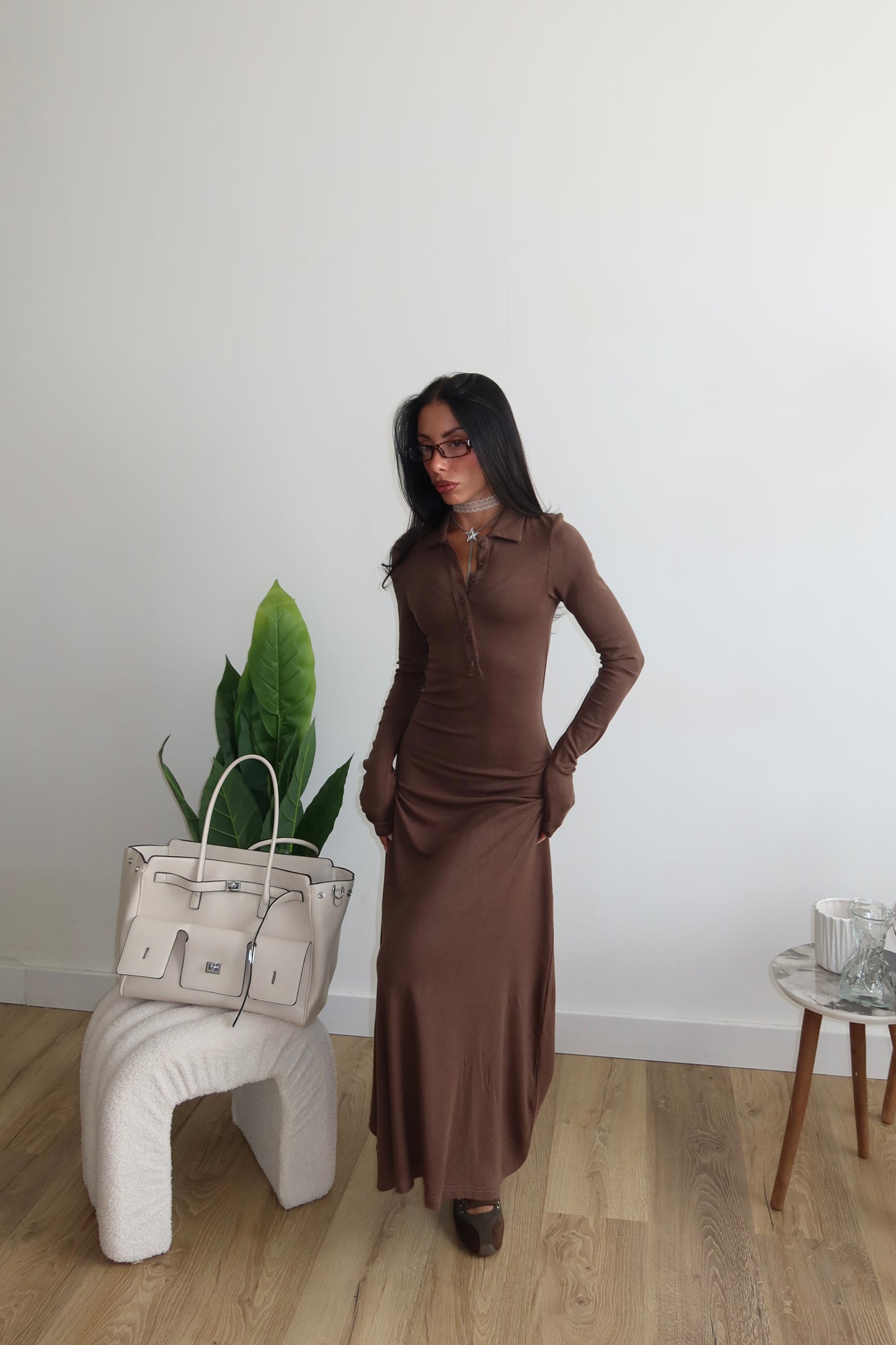 LongDress SCILLA verde militare