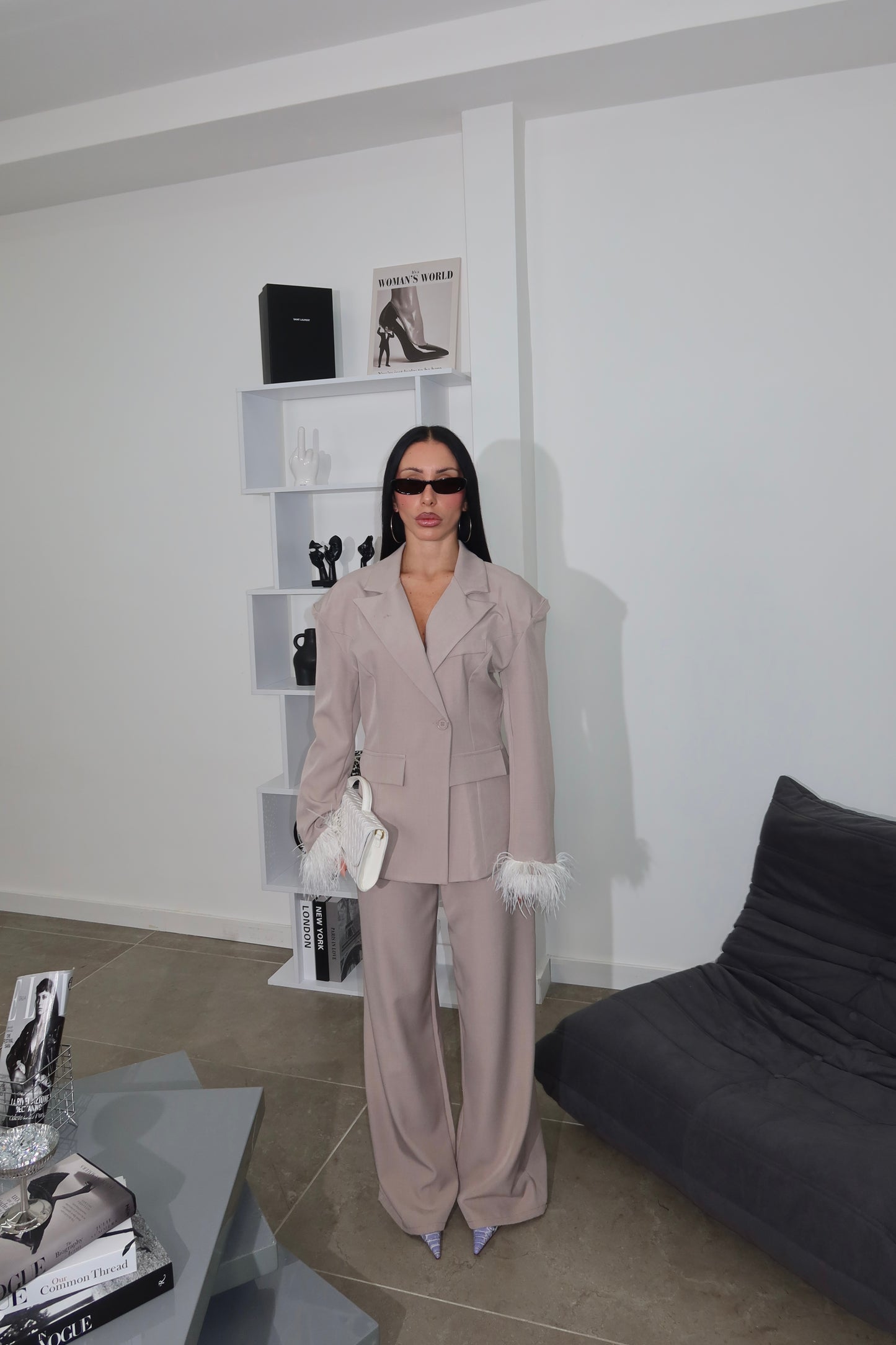 Tailleur PLUME fango