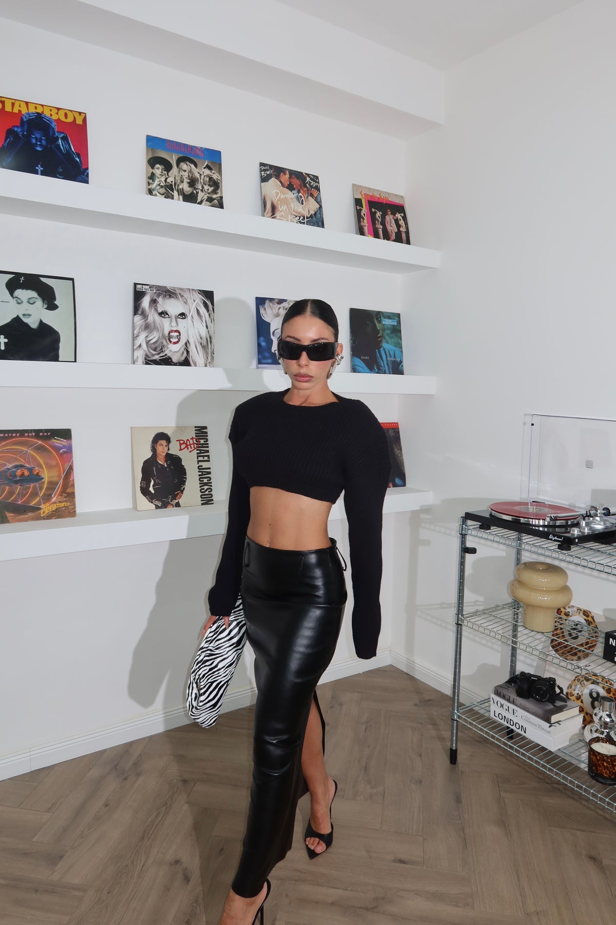 Maglione CROP nero