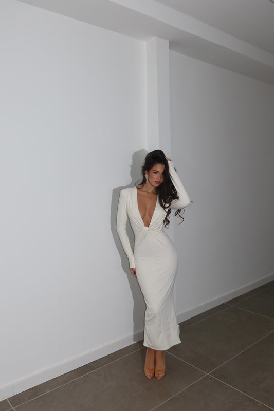 RARE cream long dress