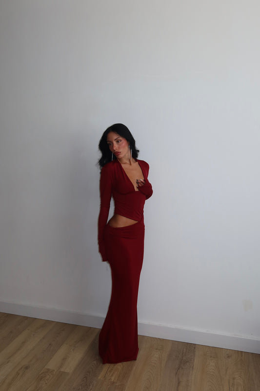 LongDress VERONIQUE bordeaux