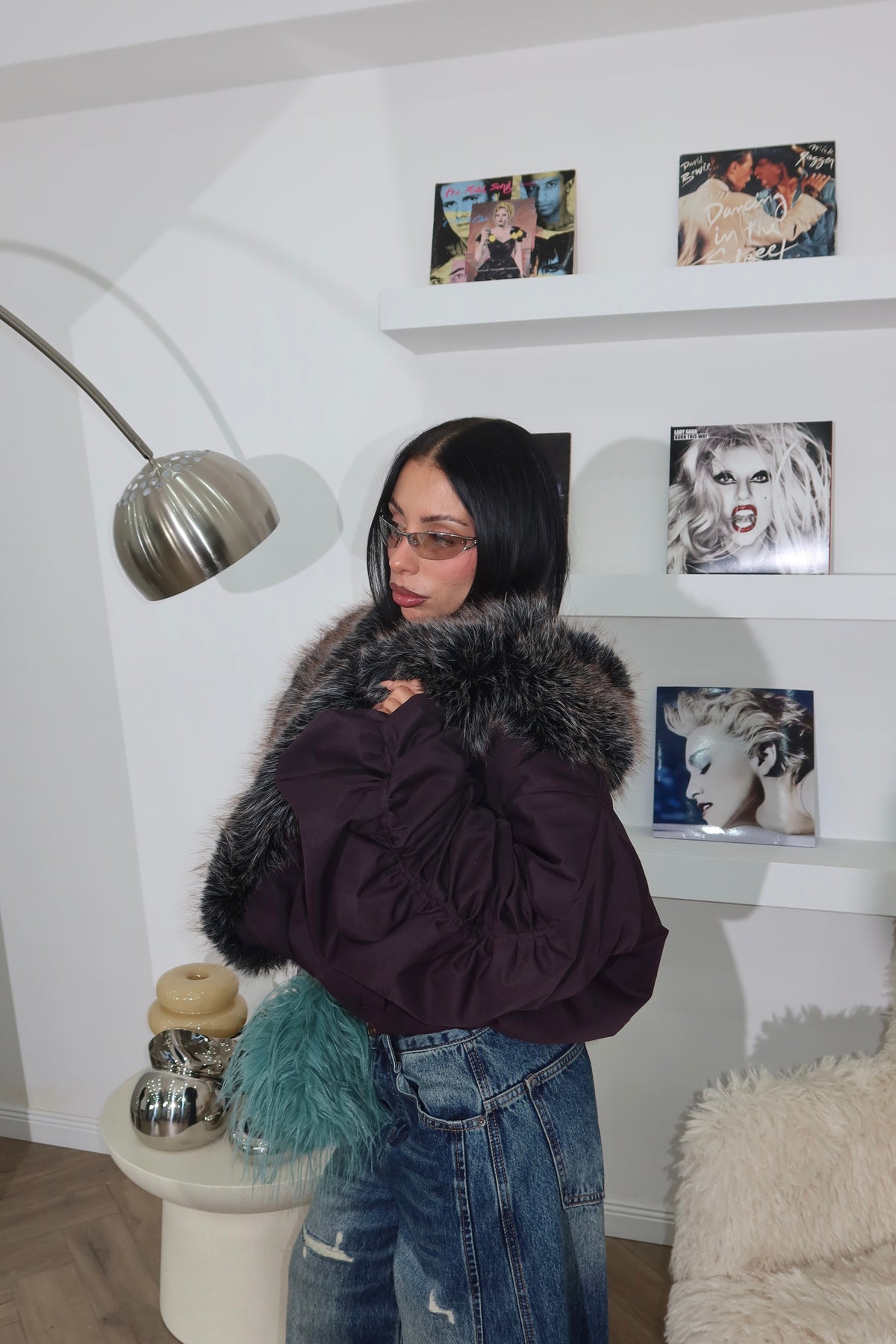 Jacket IRLANDA viola/choco