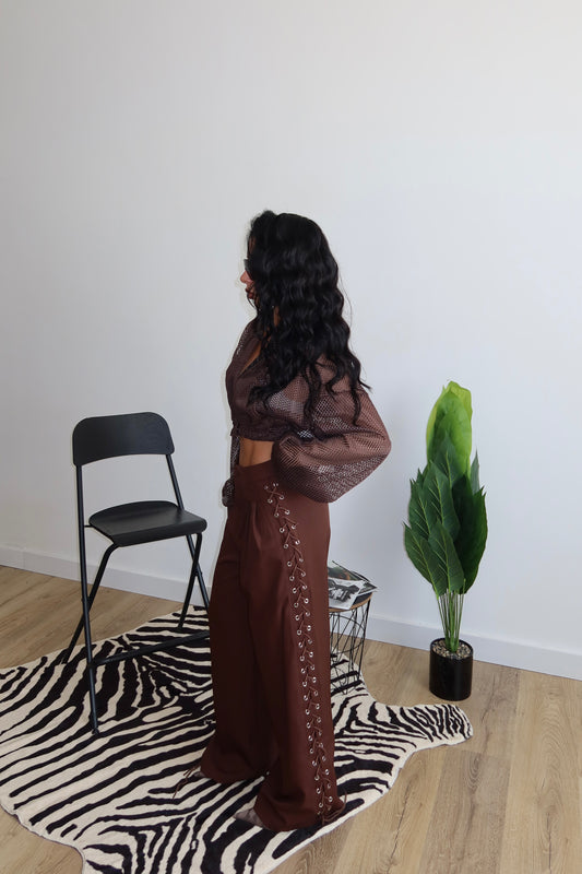 Pants STRINGHE choco