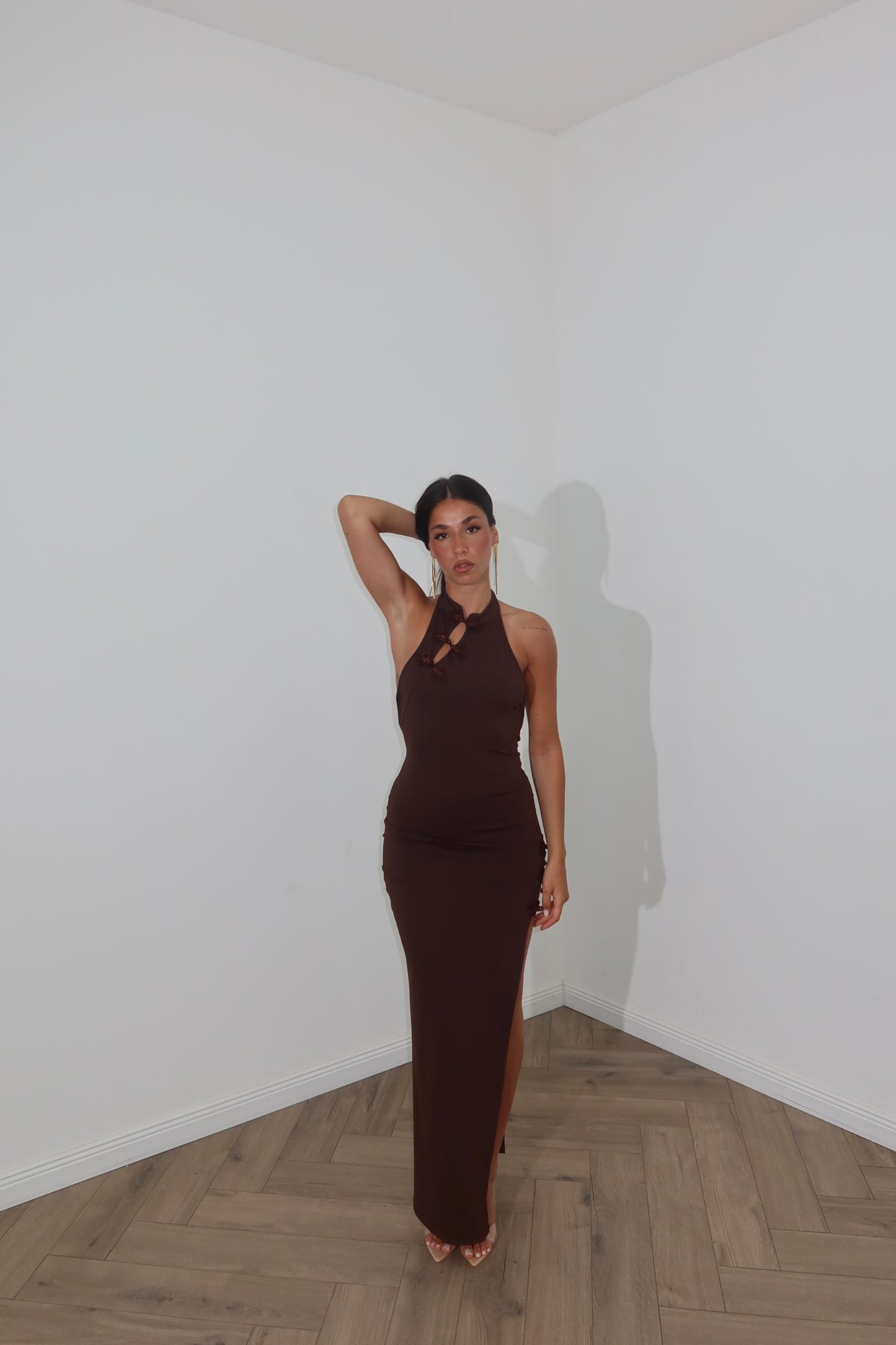 LongDress DELYA choco