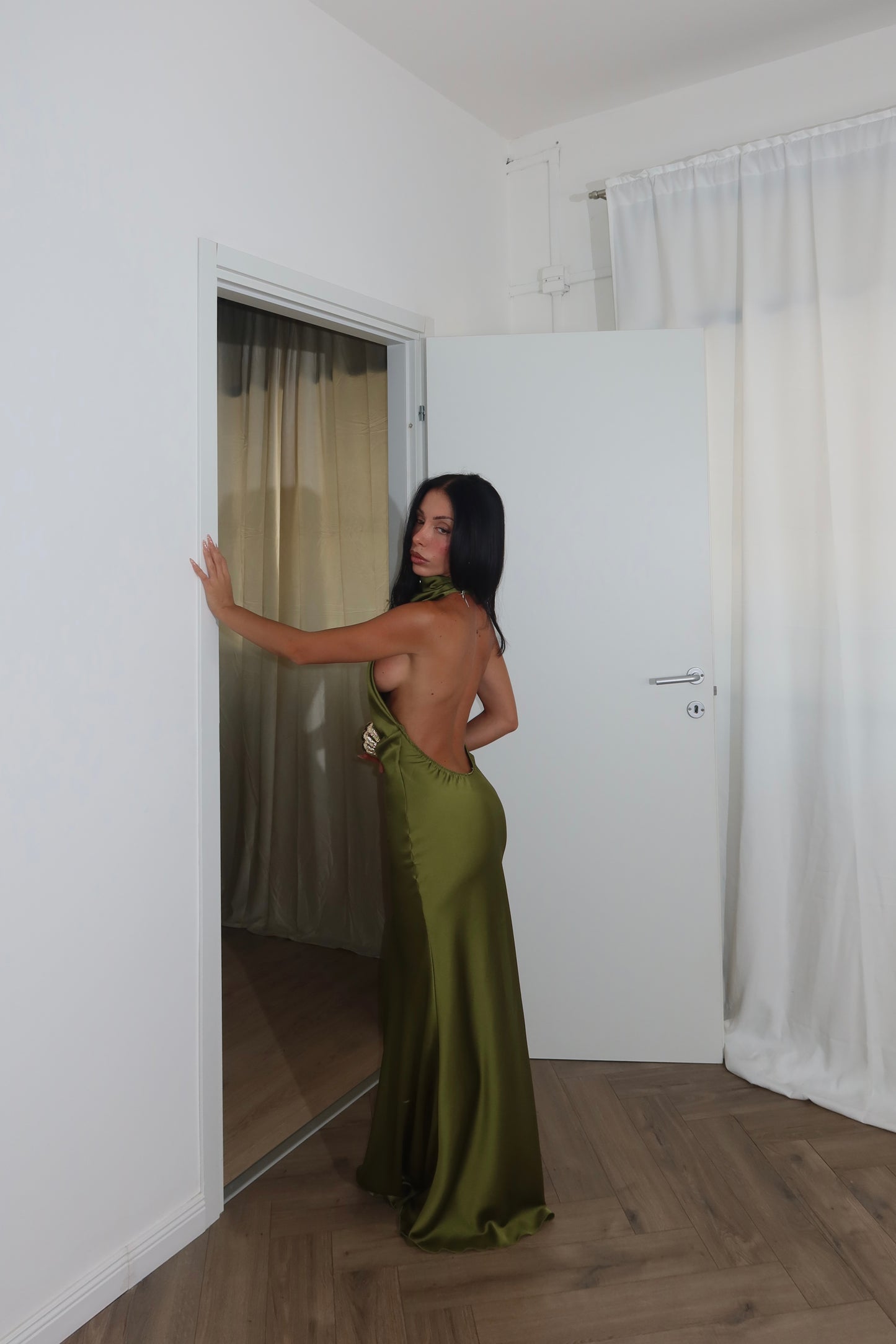 LongDress BELLE verde acido