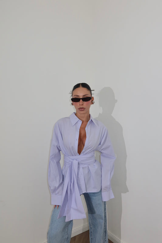 Camicia FREE BACK celeste