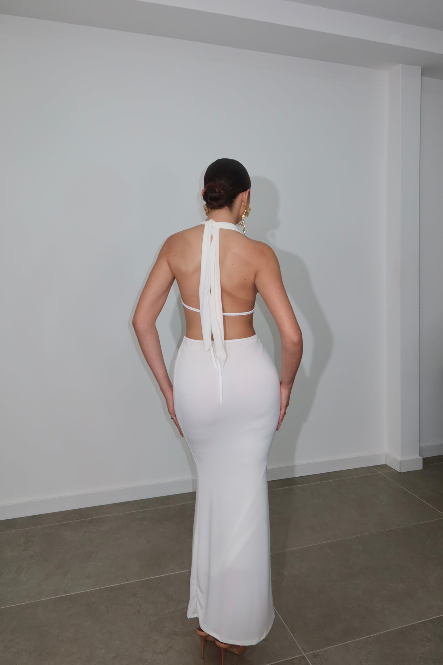 LongDress SHELL bianco