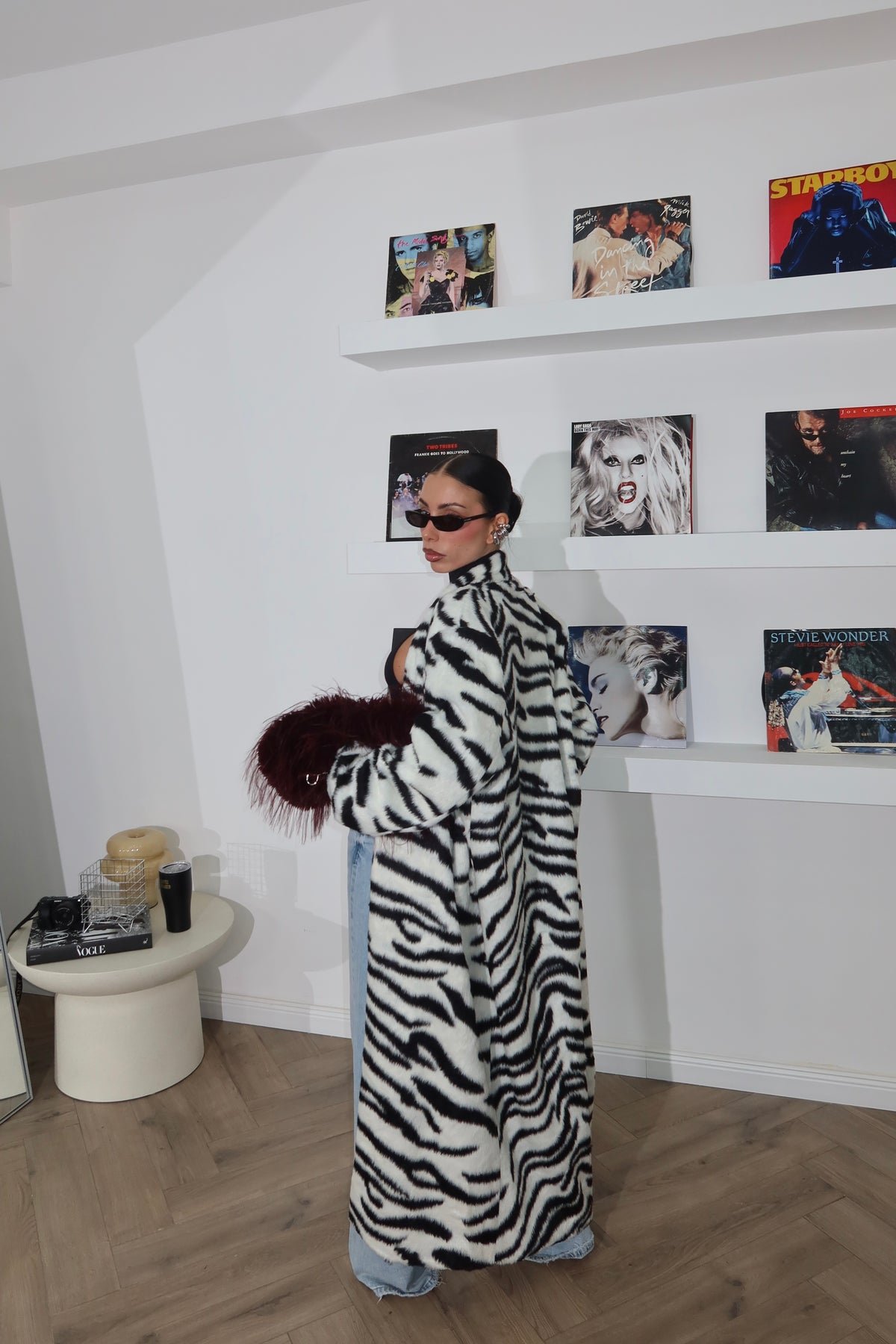 Coat ILLUMIN nero/bianco