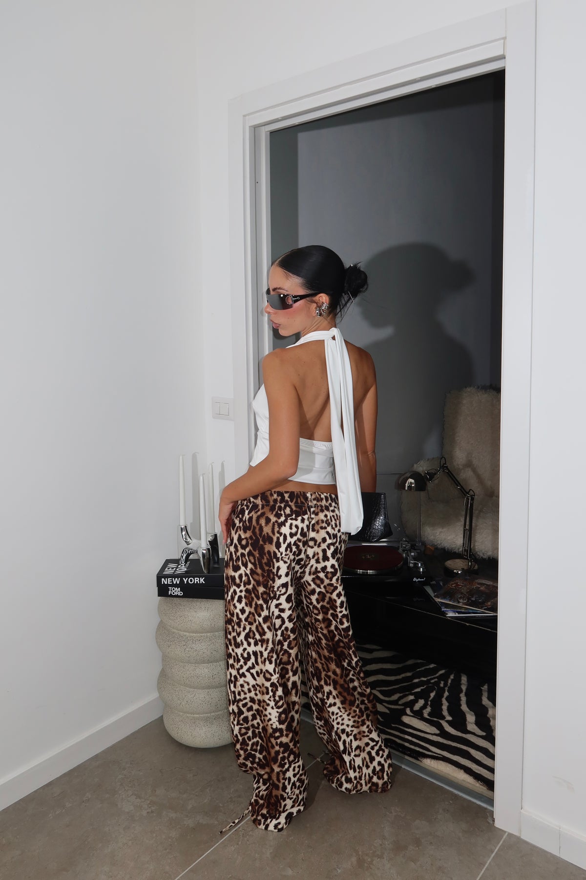 Pants CALF Leopard
