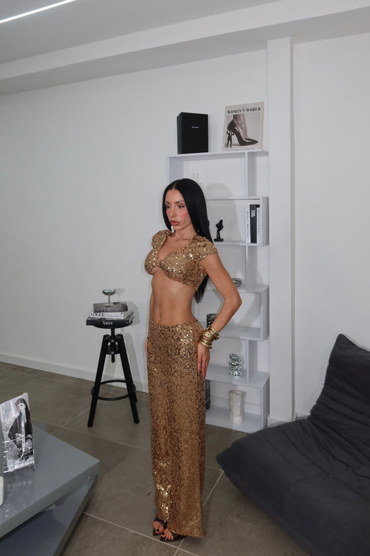 Cordset SHINY bronzo
