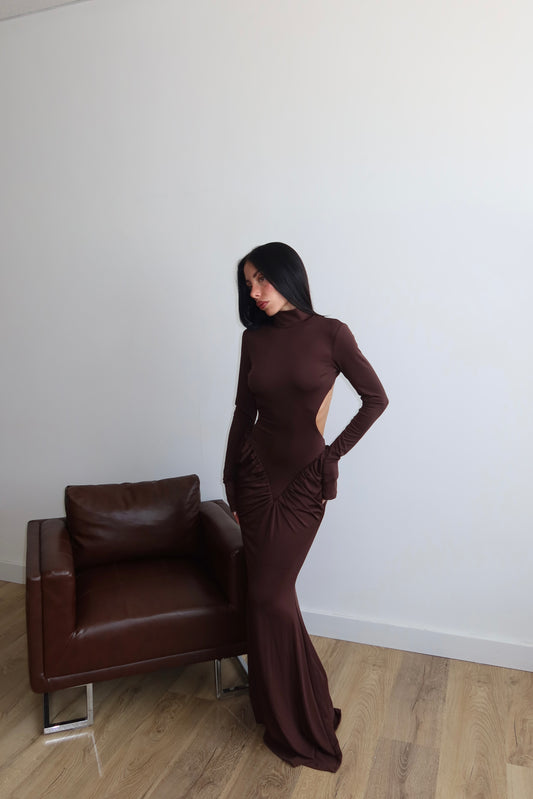 LongDress PALOMA choco