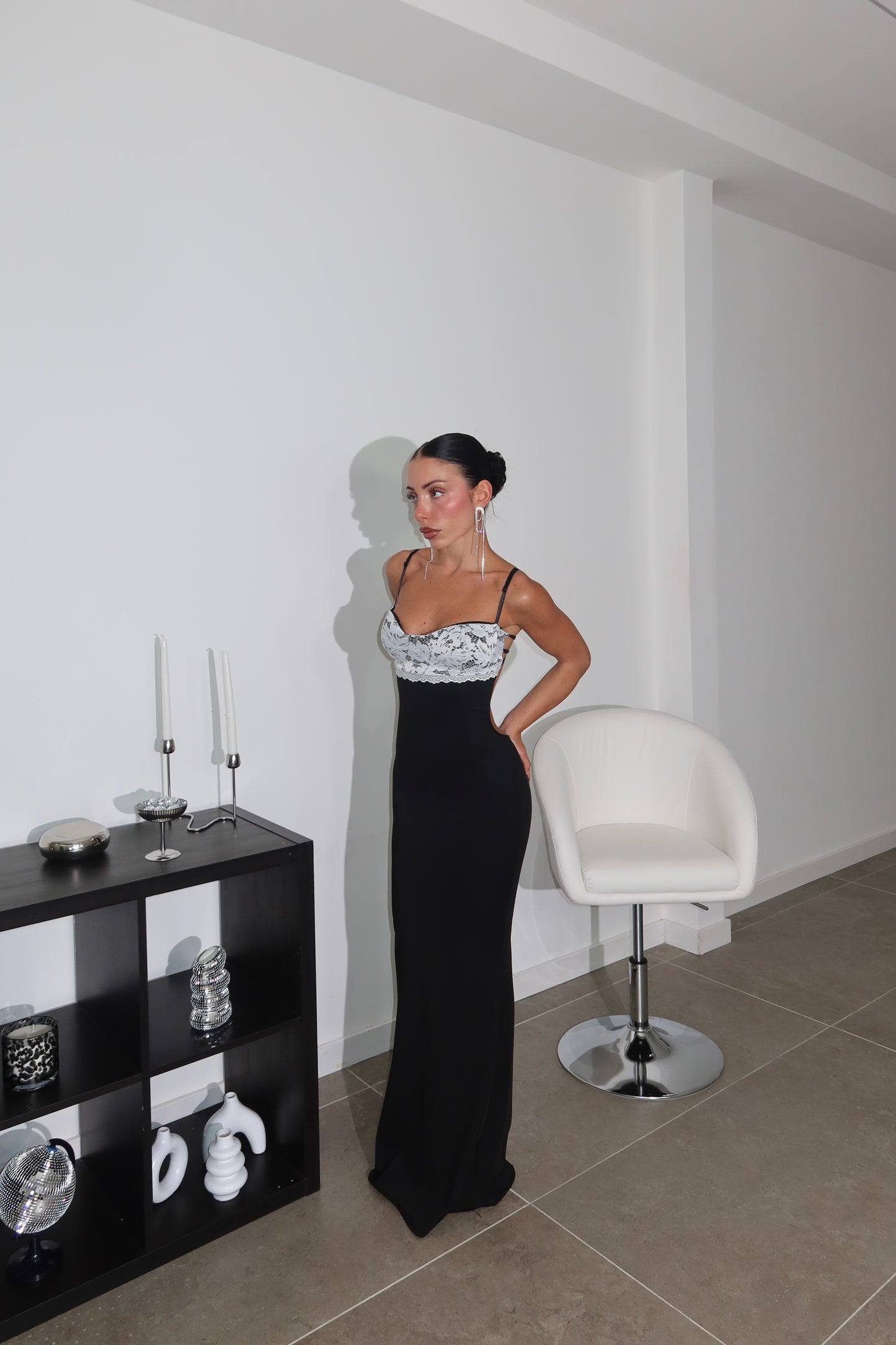 LongDress RICAMO nero