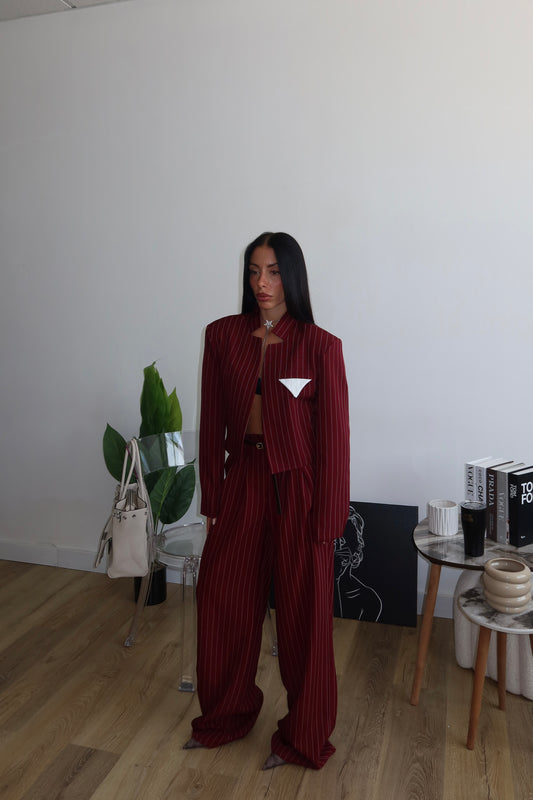 Tailleur KEATING bordeaux