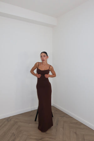 LongDress MIRELA choco