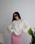 Maglione FAYE LUMINA bianco