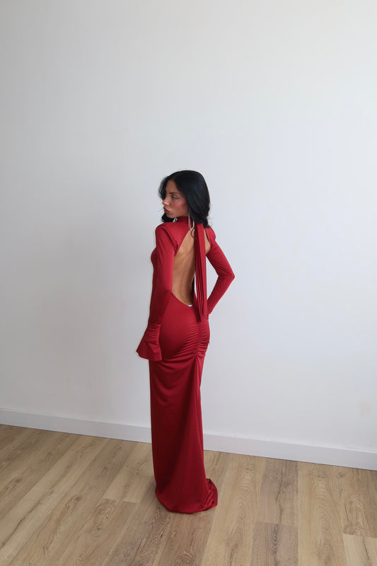 LongDress DOLORES bordeaux