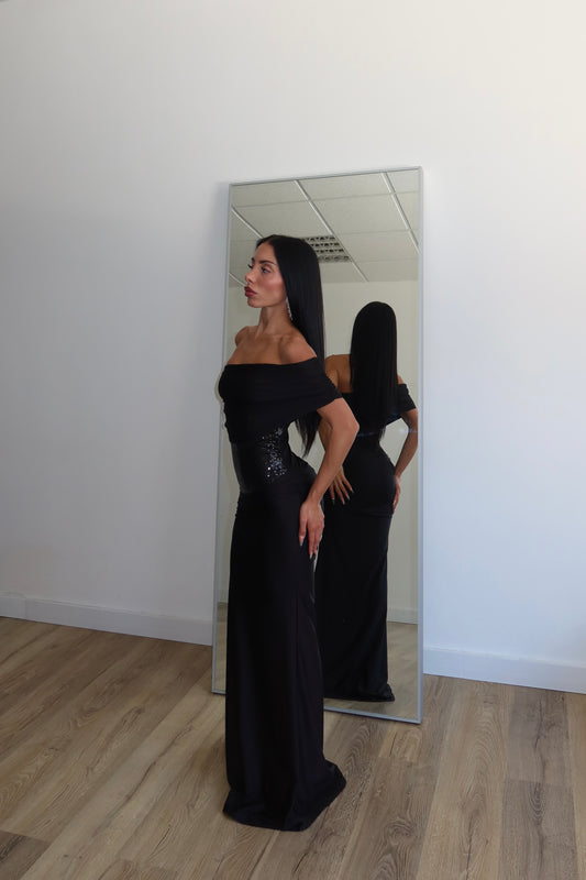 LongDress CHANTAL nero